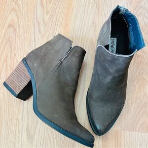 Steve Madden Brown Heeled Ankle Boots